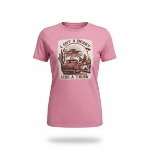 I Got a Heart Like a Truck Graphic T Shirt Youth Medium Tee - Lainey Wilson